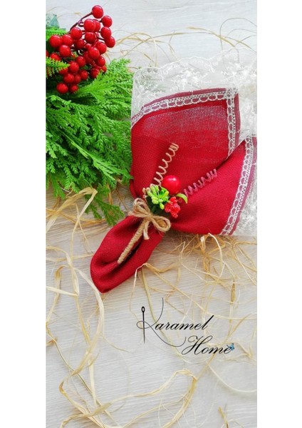 Yılbaşı Kokina Demeti 6'lı Peçete Yüzüğü modelleri