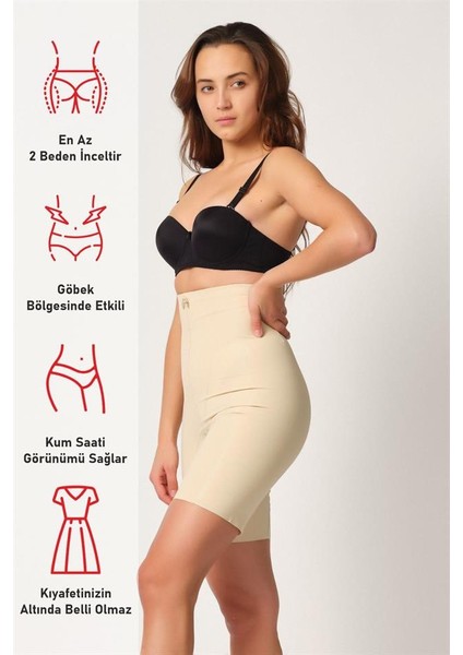 Ten Emay 2814 Double Yüksek Bel Boxer Lazer Korse fırsatları