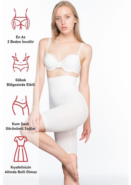 Beyaz Emay 3200 Pantolon Altı Soft Double Boxer Korse fırsatları