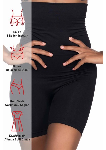 Siyah Emay 2014 Yüksek Bel Double Paçalı Korse indirimleri