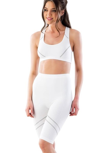 Beyaz-Gri Emay 3850 Soft Büstiyer Takım