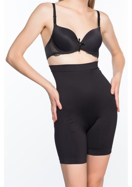 Siyah Emay 2063 Popo Açık Paçalı Korse modelleri