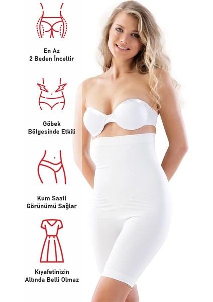 Beyaz Emay 2006 Yüksek Bel Uzun Paçalı Korse modelleri