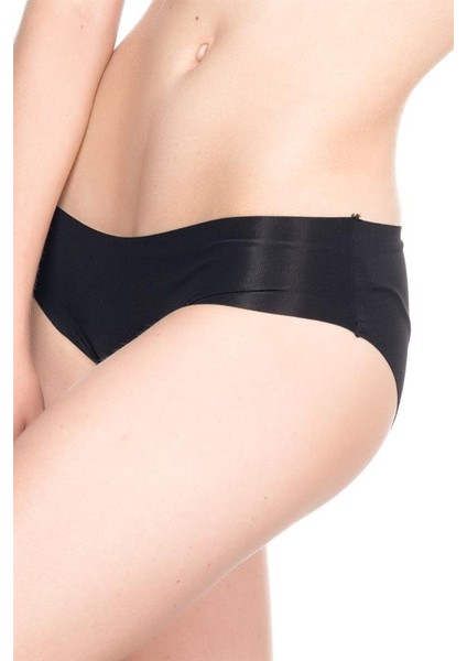 Siyah 2818 Slip Külot Lazer Korse