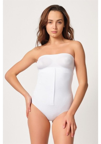 Beyaz 2088 Önden Agraflı Slip Korse