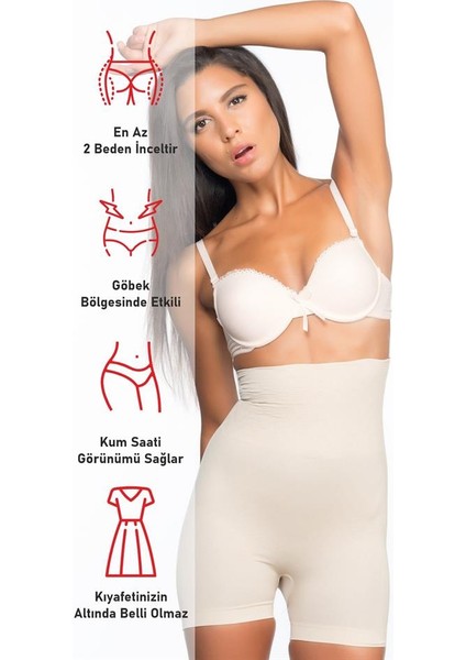 Ten Emay 2075 Yüksek Bel Desenli Double Kısa Paça Korse fırsatları