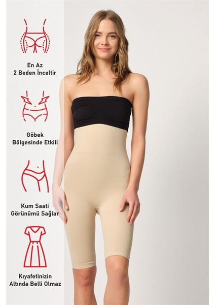 Ten Emay 2044 Yüksek Bel Double Uzun Paçalı Korse fırsatları