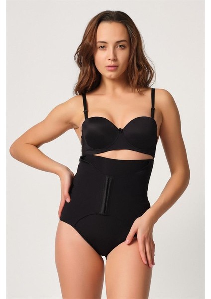 Siyah 2932 Double Karın Agraf Destekli Slip Lazer Korse modelleri