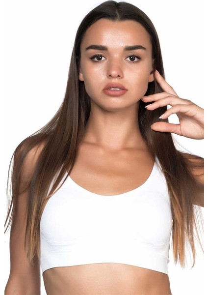 Beyaz Emay 4021 Pedli Kalın Askılı Sütyen Korse modelleri