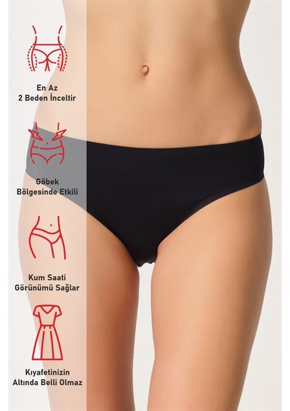 Siyah 2803 Yapıştırma Lazer Kesim Külot fırsatları