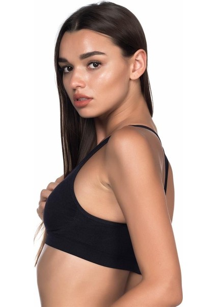 Siyah Emay 4025 Pedli Sporcu Sütyen Korse fiyatları