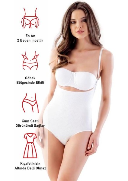 Beyaz 2811 Göğsü Açık Slip Boy Lazer Korse fiyatları