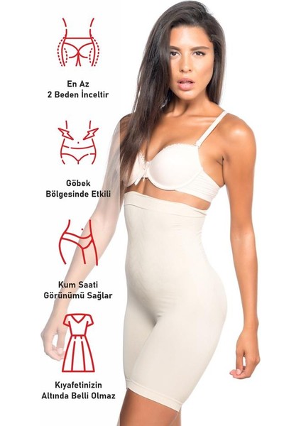 Ten Emay 2077 Yüksek Bel Desenli Paçalı Korse fırsatları