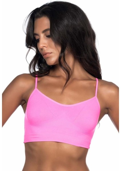 Neon Fuşya Emay 4003 Soft Ip Askı Büstiyer