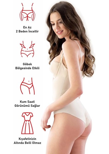 Ten 2811 Göğsü Açık Slip Boy Lazer Korse fırsatları