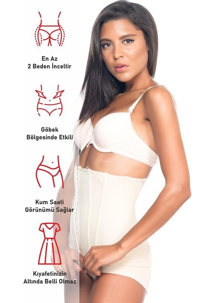 Ten 2824 Yüksek Bel Balen Agraflı Slip Lazer Korse fırsatları