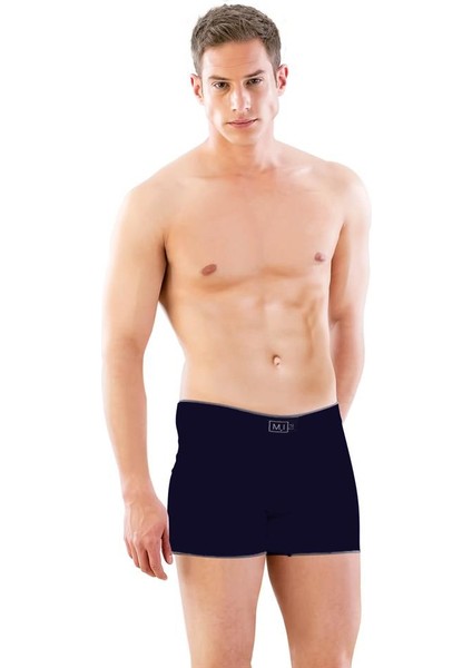 Lacivert Mı 2108 Seamless Uzun Erkek Boxer