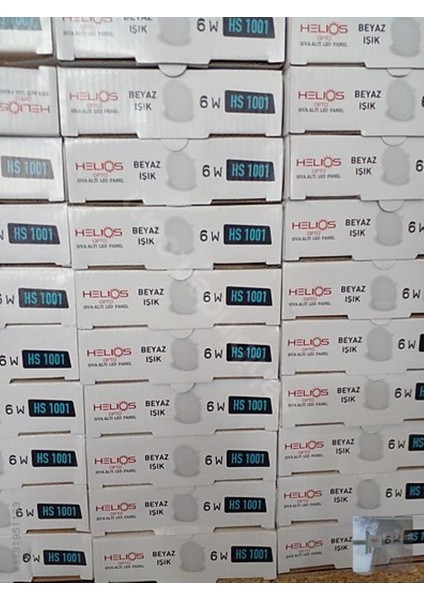 20 Adet Helios 6W Panel LED Beyaz Işık Hs 1001