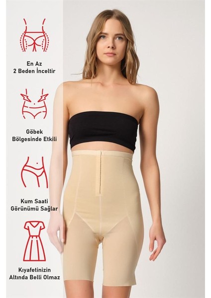 Ten Emay 2928 Ön Agraflı Tül Paçalı Lazer Korse fırsatları