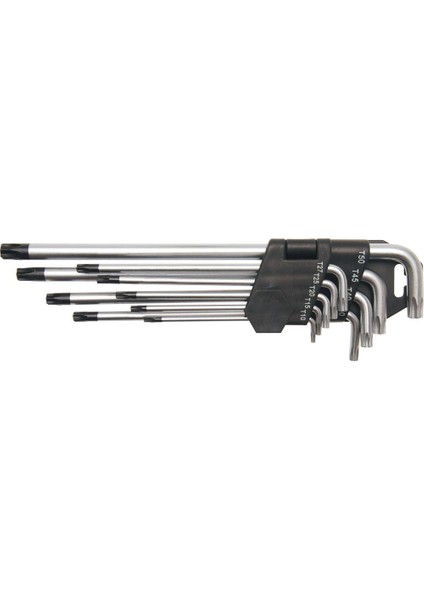 Bgs Allen Anahtar (Alyan Anahtar) Seti Torx Uzun 9 Parça T10-T50