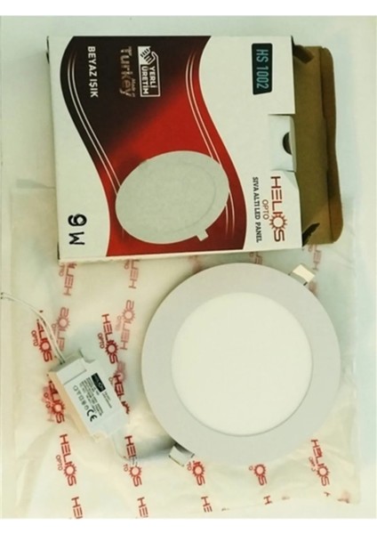 10 Adet Helios 9W Panel LED Beyaz Işık Hs 1002 fiyatları