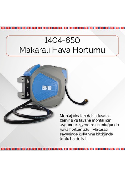 Hava Hortumu Makaralı 15 M + 1 M 8X12 MM