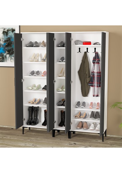 Alba-1-2-3 Portmanto Vestiyer Ayakkabılık ALB14 fırsatları