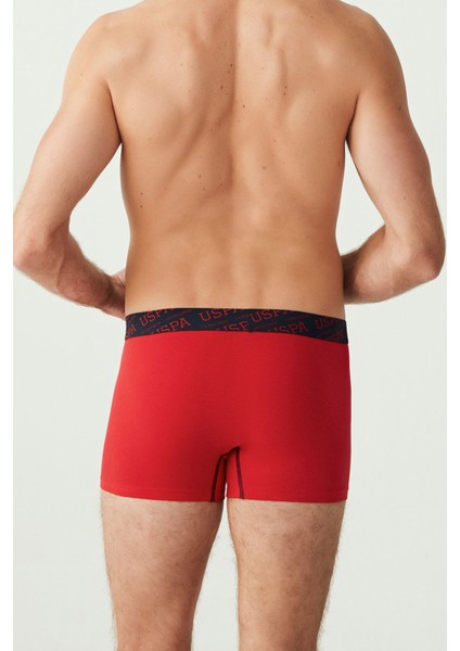 Erkek Kırmızı Gri Melanj Lacivert 3'lü Boxer 80336 fırsatları