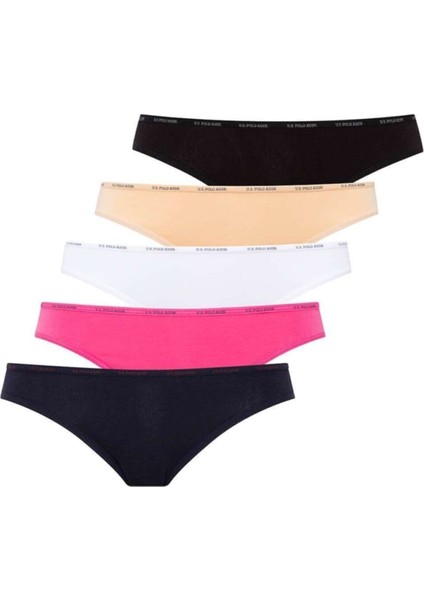 Kadın Çok Renkli 67001 5'li Düşük Bel Slip