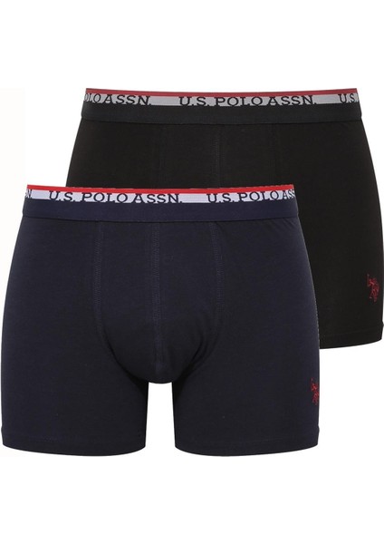 Erkek Modal Lacivert Siyah 2'li Boxer 80489