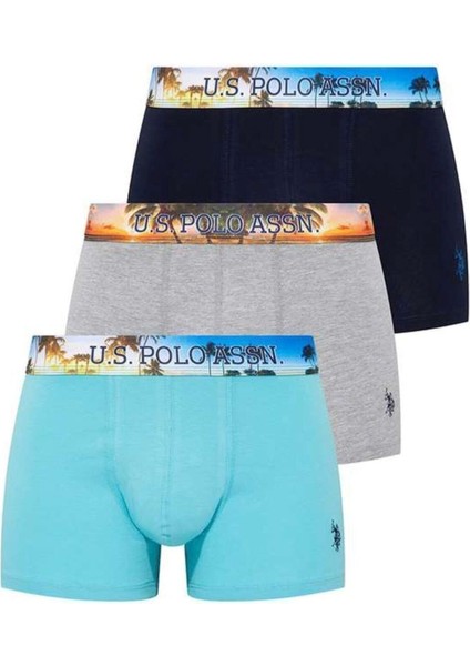80434 Erkek Sax -Antrasit-Turuncu 3'lü Boxer 80434
