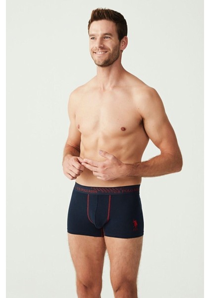 Erkek 3'lü Boxer Saks Lacivert Sarı 80178 fiyatları
