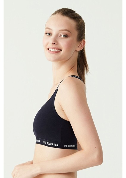 66117 Kadın Lacivert Çapraz Askılı Büstiyer modelleri