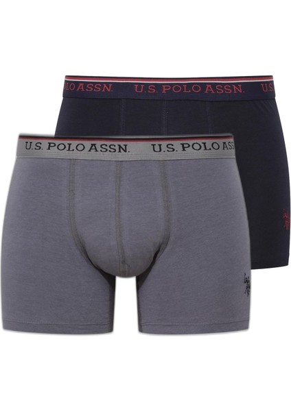 Erkek Modal Lacivert Antrasit 2'li Boxer 80488