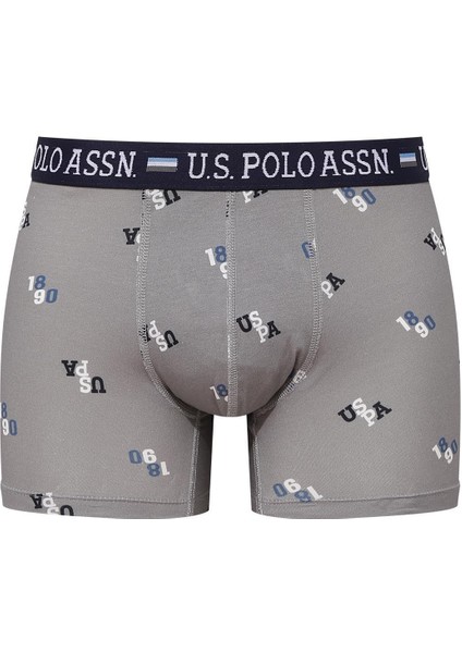 Erkek Modal Gri Baskılı Lacivert 2'li Boxer 80487 modelleri