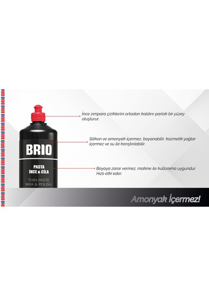 Pasta İnce & Cila 1 Litre Brio Pasta Cila fırsatları