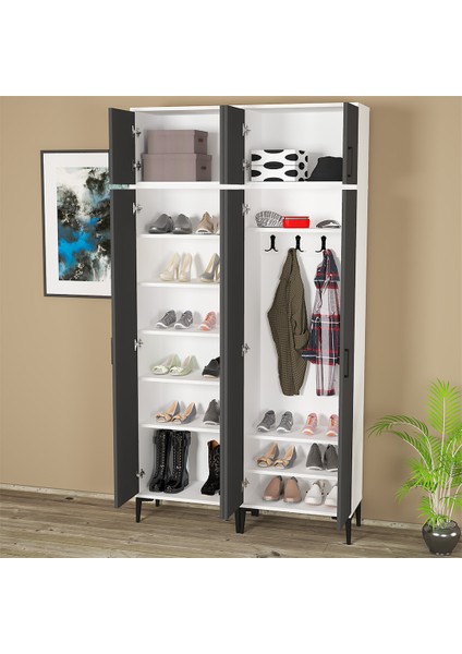 Alba-1-3-4-4 Portmanto Vestiyer Ayakkabılık ALB14 fırsatları