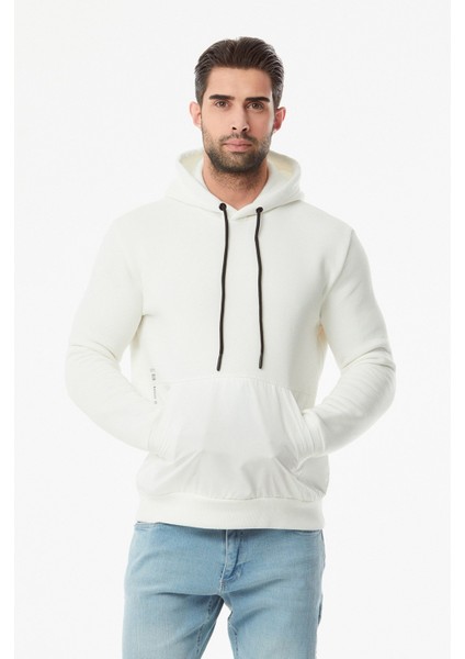 Baskılı Renk Bloklu Kanguru Cepli Sweatshirt fiyatları