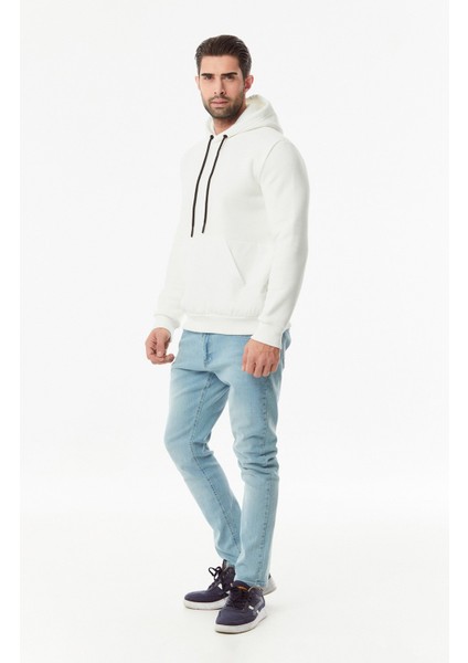 Baskılı Renk Bloklu Kanguru Cepli Sweatshirt indirimleri