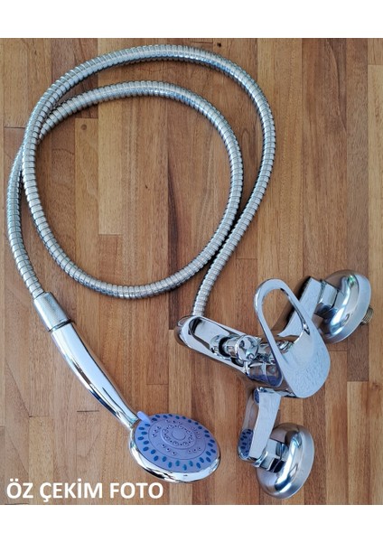 Banyo Duş Bataryası Sıcak Soğuk Mix Banyo Çeşme Hortum ve Başlık