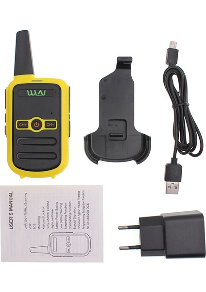 Wln KD-C51 16 Kanal Sarı Kasa Şarj Aleti Dahil Ikili Telsiz (3-5 Km) modelleri