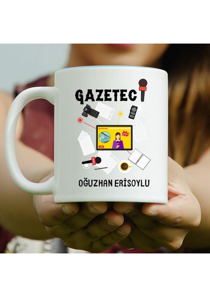 Gazetecilere Özel Tasarımlu Kupa Bardak fırsatları
