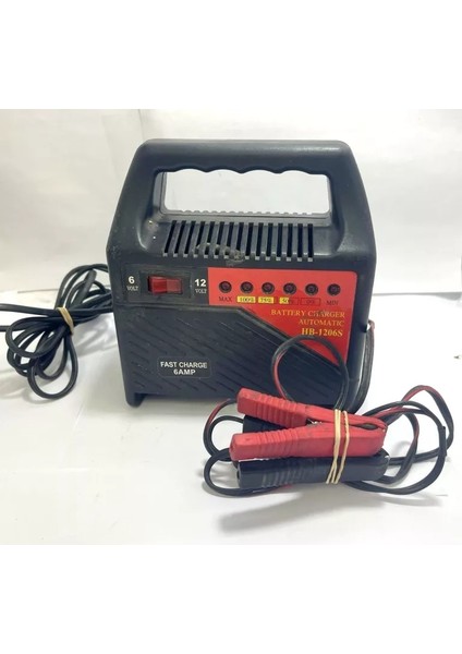 Pogod HB-1260S-GS 6 Volt - 12 Volt 6 Amper Ledli Göstergeli Akü Şarj aleti