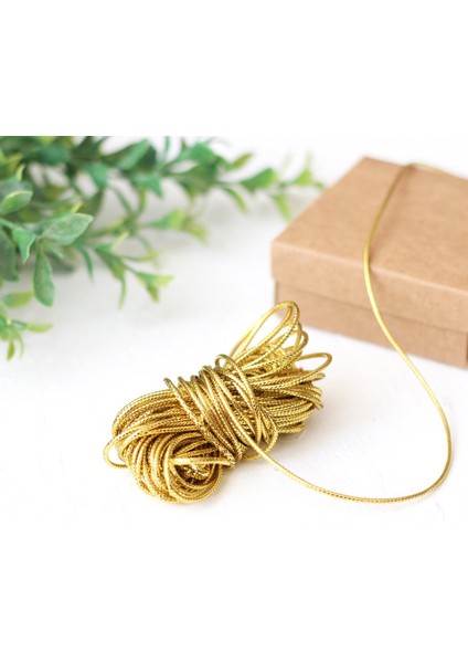 Dekoratif Simli Monofil Ip 25 Metre (Altın)