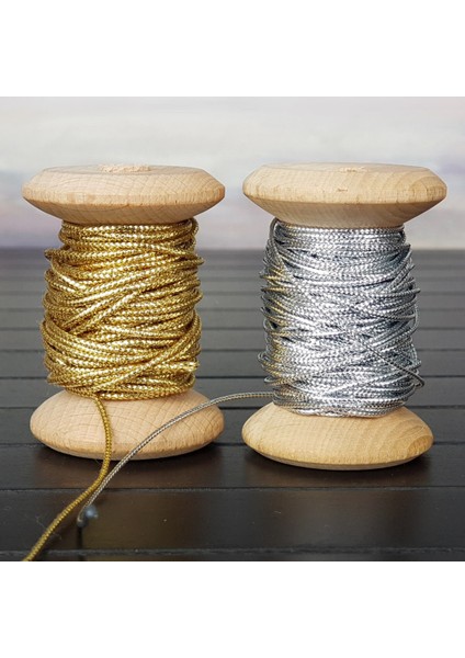 Dekoratif Simli Monofil Ip 25 Metre (Altın) fırsatları