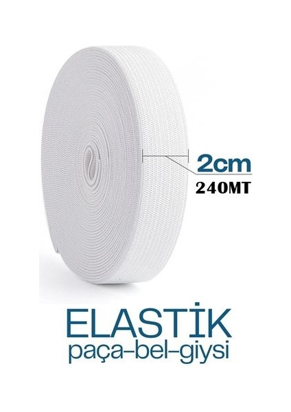 180 Metre Yassı Bel Paça Giysi Lastiği 2 cm 718883