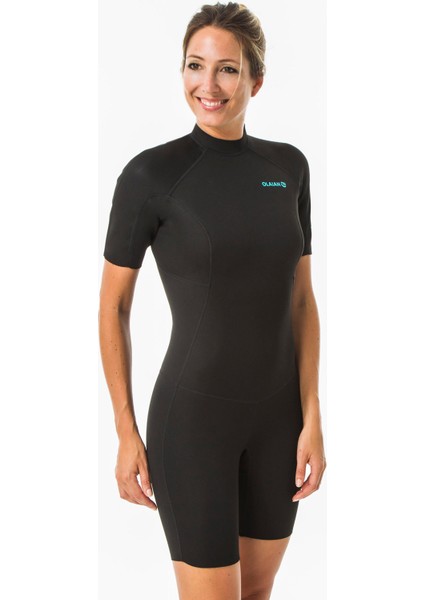 Olaian Kadın Sörf Wetsuit - 1,5 Mm- Siyah - SURF100 fiyatları