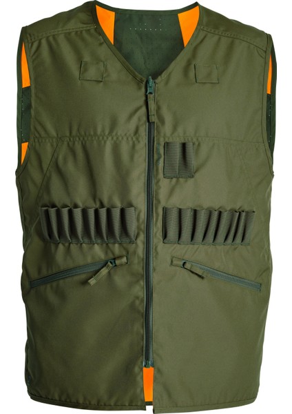 Solognac Çift Taraflı Yelek - Avcılık ve Doğa Gözlemi - Neon / Yeşil - 500