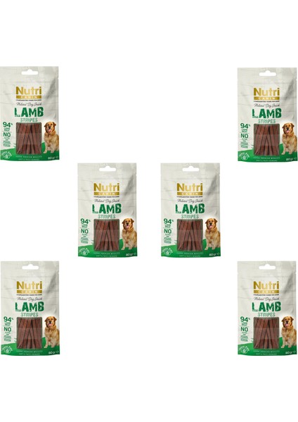 Kuzu Etli Çubukları Tahılsız Nutri Canin 80gr Köpek Ödülü 6 Adet