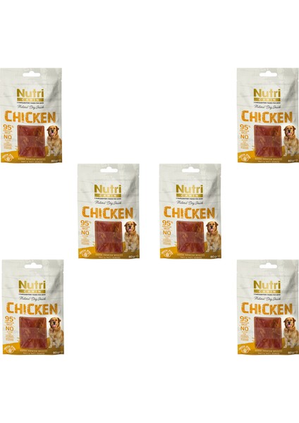 Tavuk Etli Tahılsız Nutri Canin 80gr Köpek Ödülü 6 Adet